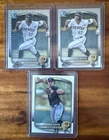 2025 Bowman Konnor Griffin Prospect Card Lot (3) - Chrome Mojo Refractor Paper