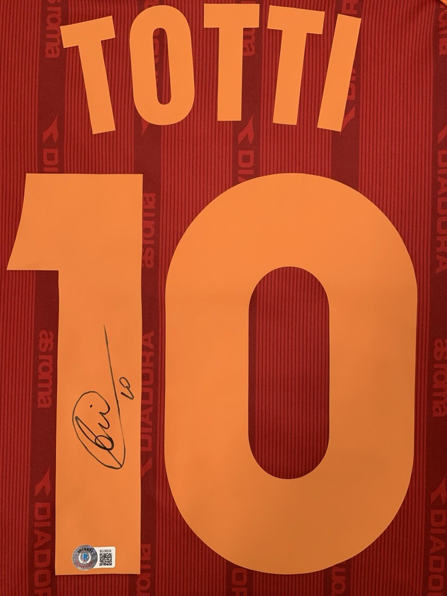 Francesco Totti Signed Autographed AS Roma 1999/00 Home Jersey