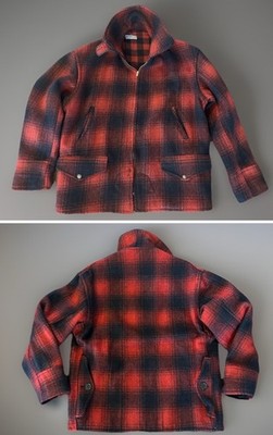 Vintage 30s 40s Sportclad Buffalo Plaid Heavy Wool Hunting Jacket Size M/L Mint