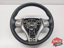 NISSAN PULSAR MULTIFUNCTION LEATHER STEERING WHEEL 2015 4843032L2A