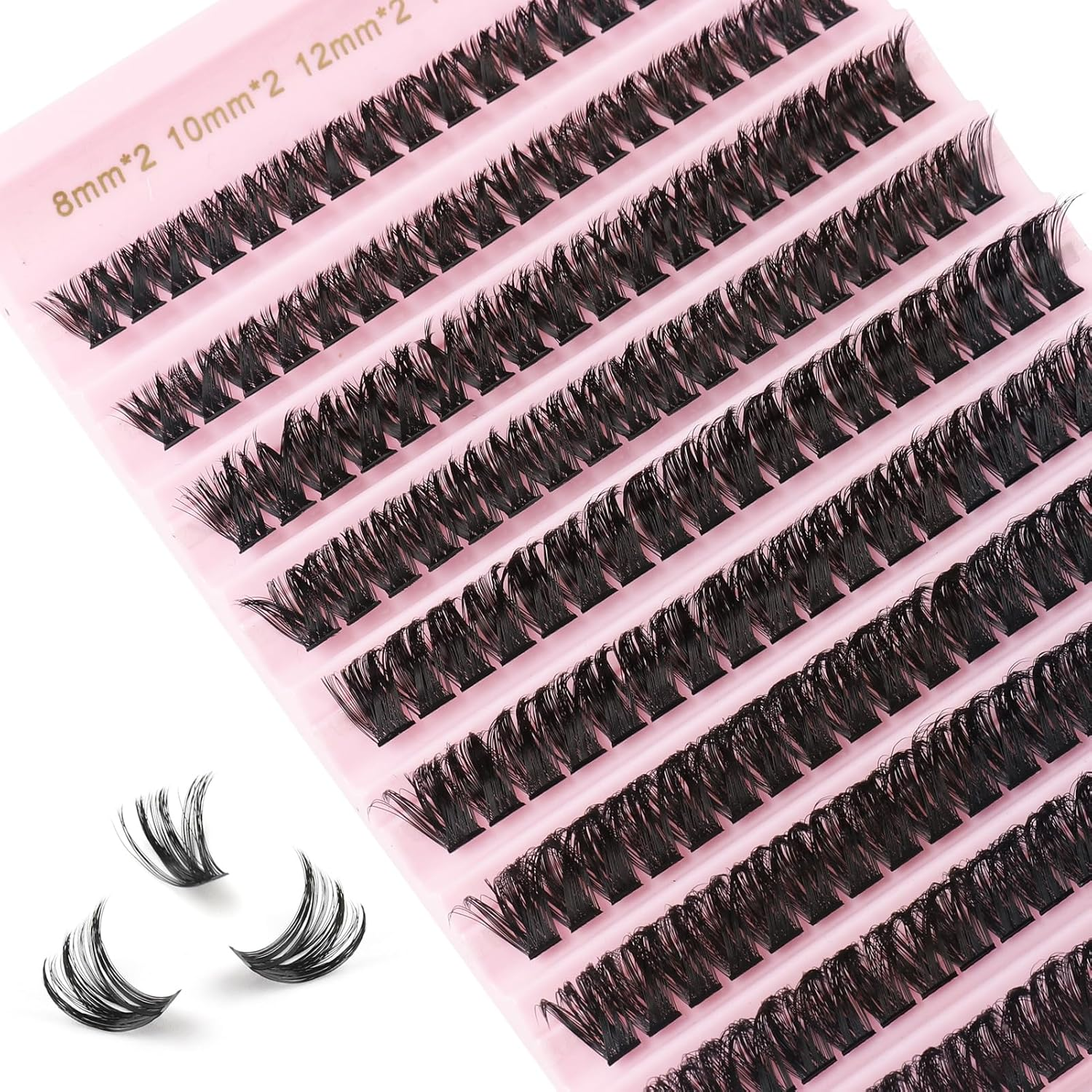 Individual Eyelashes Russian 80D Cluster Lashes 180PCS Lash Clusters DIY Eyelash