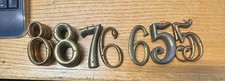 Brass Vintage House Address Numbers 3  