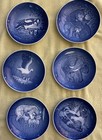 Set of 6 B&G Royal Copenhagen Mors Dag Mothers Day Plates Blue Denmark 80-89