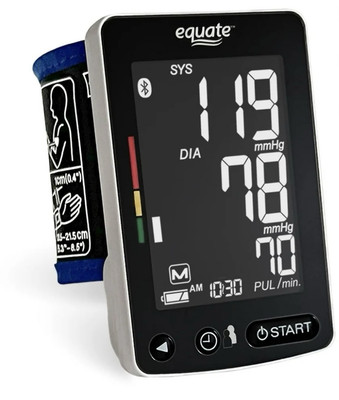 Wireless Wrist Blood Pressure Monitor w/ Large LCD Screen, Bluetooth App