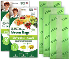 Debbie Meyer, Greenbags paquete de 40 (16M, 16L, 8XL) | Bolsas de almacenamiento reutilizables mantienen fr