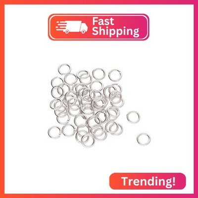 The Beadsmith Basic Elements Open Jump Rings   5mm, Silver Plated, 0.67mm (22 Ga