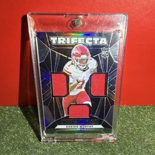 Panini Obsidian Trifecta Swatches Xavier Worthy Rookie Chiefs TS-XWY Football C…