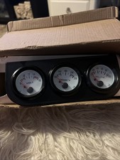 Sreuoil 3 In1 Triple Auto Gauge Meter Kit 52mm