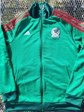 Rare Adidas Mexico Futbol Soccer Track Jacket National M El Tri World Cup Jersey