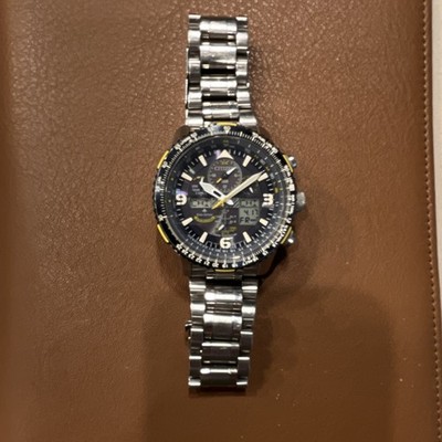 Citizen Promaster Skyhawk A-T Eco-Drive Atomic Chronograph Pilot Watch 200m SS