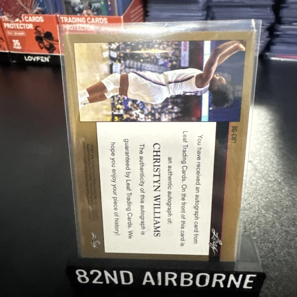 2021-22 Leaf Memories - Autographs Christyn Williams #BG-CW1 Purple /20 (AU, RC) - Image 2 of 2