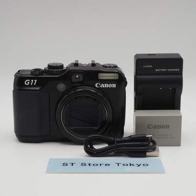 Canon PowerShot G11 10MP Digital Camera 5x Zoom Black Tested w