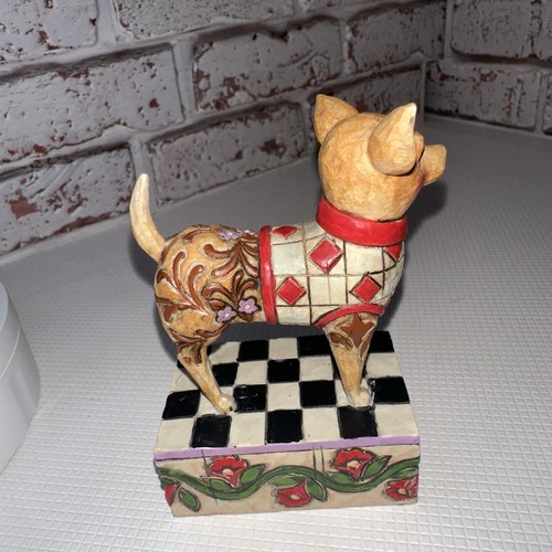 Jim Shore Heartwood Creek 2005 CHEECH Chihuahua Dog Figurine V4004848 - Picture 3 of 6