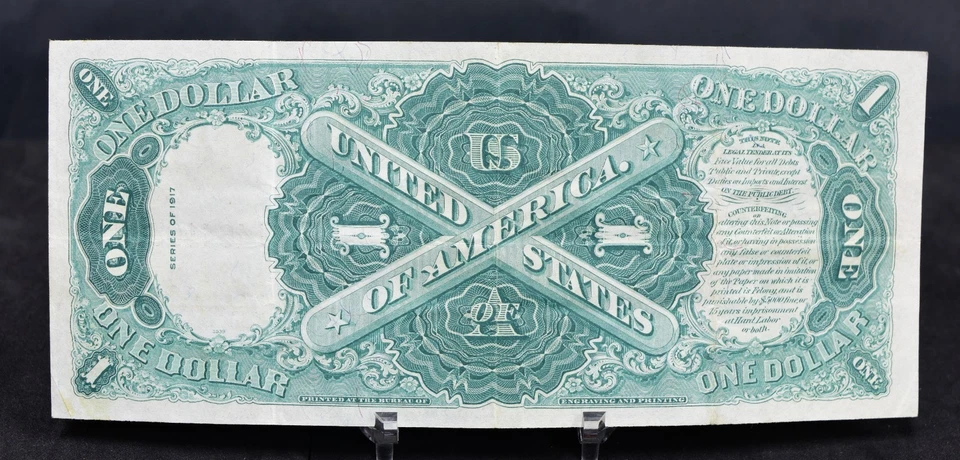 1917 Large Size $1 Legal Tender VF (b223) - Image 2 of 2