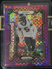 2023 Panini Prizm Purple Power Prizm /49 Jalen Pitre #120 Houston Texans