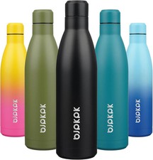 25oz Insulated Water Bottle Double Wall Vacuum Insulated Stainless Steel Water B