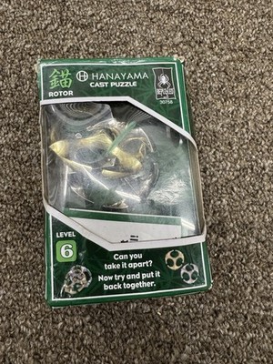 Hanayama Cast Puzzle Level 6 Rotor Brand New Damaged Box SKU:A
