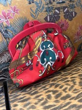Small Makeup Bag Retro Vintage Clutch Purse Travel