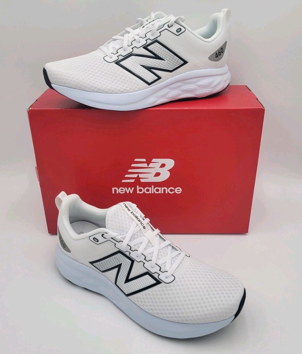 New Balance ホワイトスニーカー New Balance 460 V4 Men's 13 (D) Athletic Running Shoes White Blue