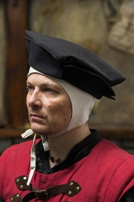 Burgschneider - Warhammer Armoury Imperial Hat Type B Black medieval costume