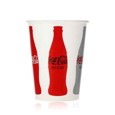 100x Coca Cola Softdrink Gläser Glas 0,2l Becher Pappbecher Einweg