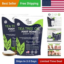 Tea Tree Oil Foot Soak with Epsom Salt - Best Toenail Fungus Treatment, Athle...