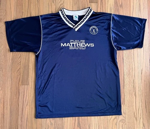 Vintage Y2K Dave Matthews Band soccer jersey concert merch Large