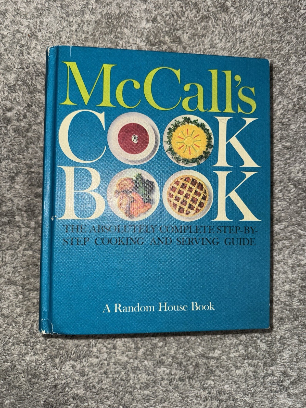1963 1st Printing McCall's Cook Book Turquoise Blue- Vintage - Random House HB