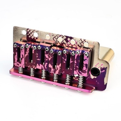 10.5mm Guitar Bridge Colored Electroplating Titanium Alloy Saddles Plate Bras...