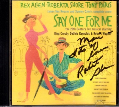 Autographed CD - Roberta Shore - Say One For Me - Soundtrack