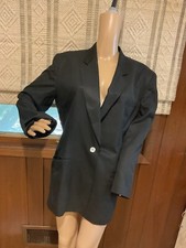 DKNY DONNA KARAN black jacket/blazer/top. size 10