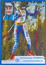 Original Autogramm Biathlon Barbara Ertl