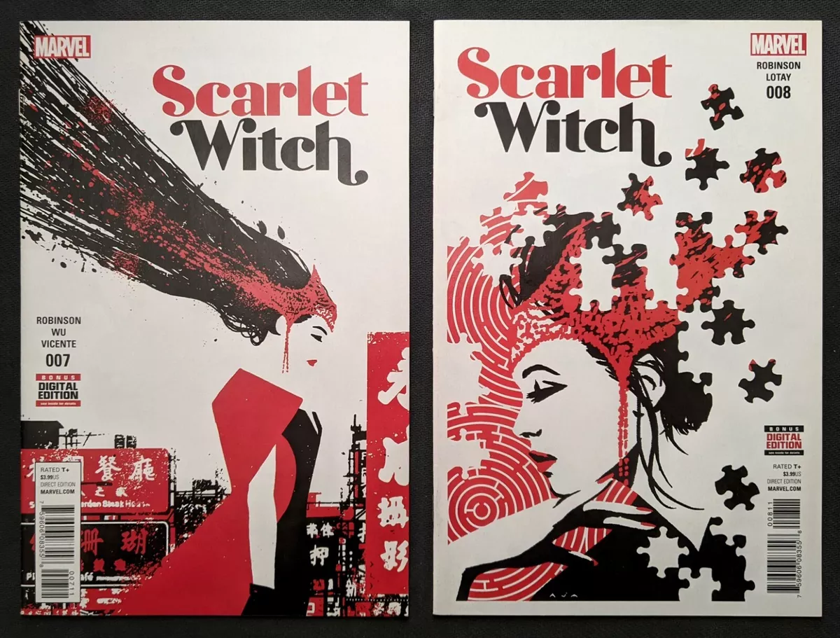 David Aja: Scarlet Witch #7 and #8 Covers