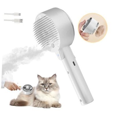 Cloud Care Cat Brush for Indoor Cat Steam Brush for Shedding Spritz Defur Comb 