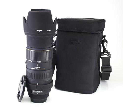 Sigma EX DG 50-500mm F4-6.3 Zoom APO DG HSM Lens Canon EF F&R Cap & Hood