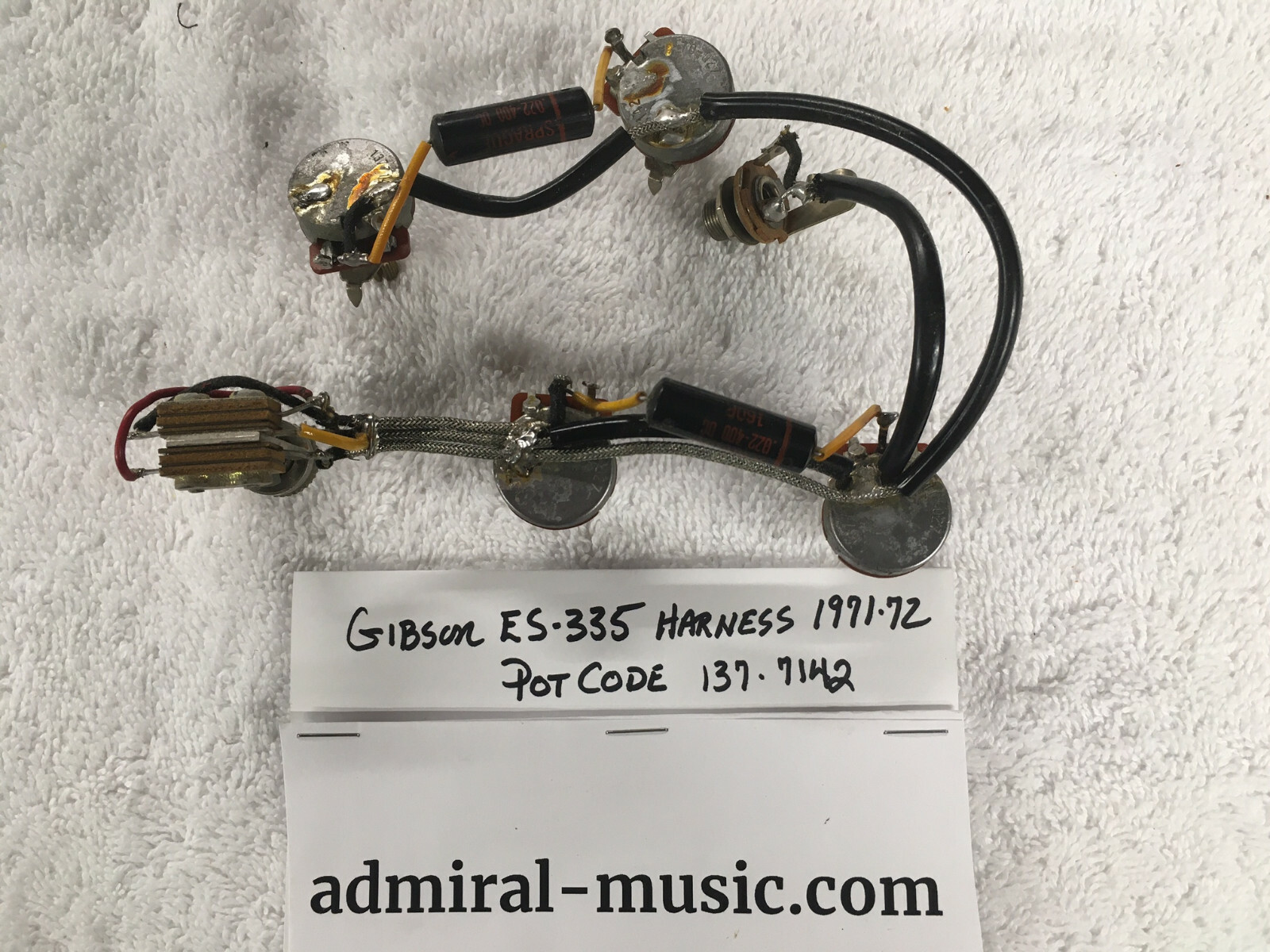 Gibson ES335 Wiring Harness Vintage 197172 Factory original parts eBay