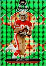 2024 NFL Mosaic John Taylor #235 Green Mosaic