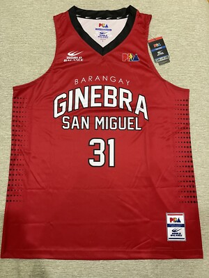 Aljon Mariano PBA Barangay Ginebra San Miguel Basketball Jersey Gilas Pilipinas
