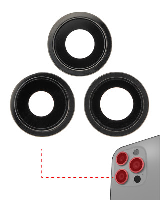 Replacement Back Camera Lens With Bracket & Bezel iPhone 12 Pro Max - Graphite