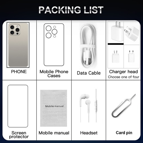 I15 Pro Max Android Smartphone Global Unlocked 8+512GB 6.8" 7800mAh Dual SIM - Afbeelding 16 van 28