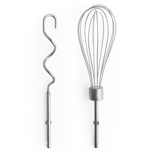 Hand Mixer Electric Whisk VonShef Black Food Mixer for Baking, 5