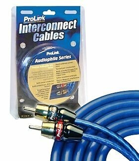 ProLink ''Audiophile Series'' Stereo RCA Interconnect Cables - 4 Meter/13 Feet