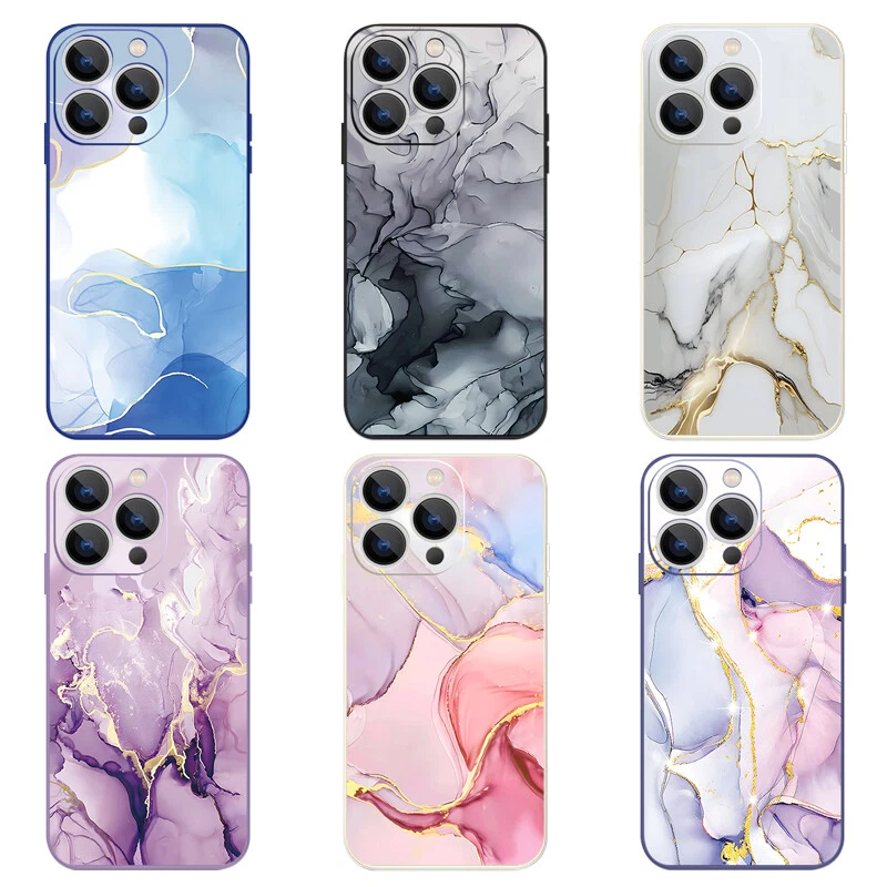 For iPhone 15 14 13 12 Pro Max 11 XR Shockproof Marble Pattern Hybrid Case Cover - Image 2 of 4