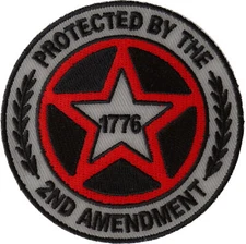 Protected by The 2nd Amendment 1776 Patch- 3x3 inch - P6569
