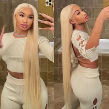 613 Blonde Straight HD Lace Frontal Wig 13x4 Lace Front Human Hair Wig 13x6