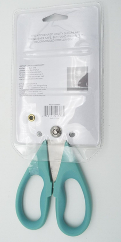 KitchenAid Utility Shears Scissors Aqua Sky NEW - Picture 3 of 3