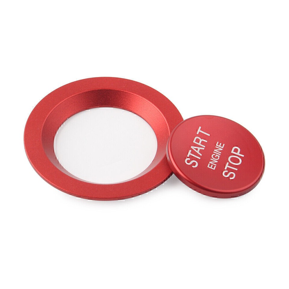 Car Keyless Engine Push Start Button w/ Ring For Land Rover Jaguar