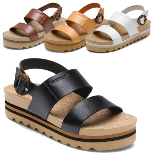 Women Summer Wedges Sandals Comfortable Arch Support Platform Walking Sandals