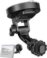 Backup Camera Monitor Mount, 7/9 inch Large Dual Suction Cup Reverse Black