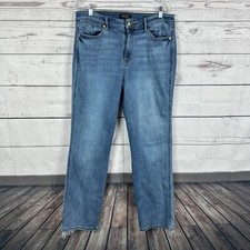 Judy Blue Jeans Womens 32 Blue Dad Stretch High Rise Casual Minimalist Relaxed